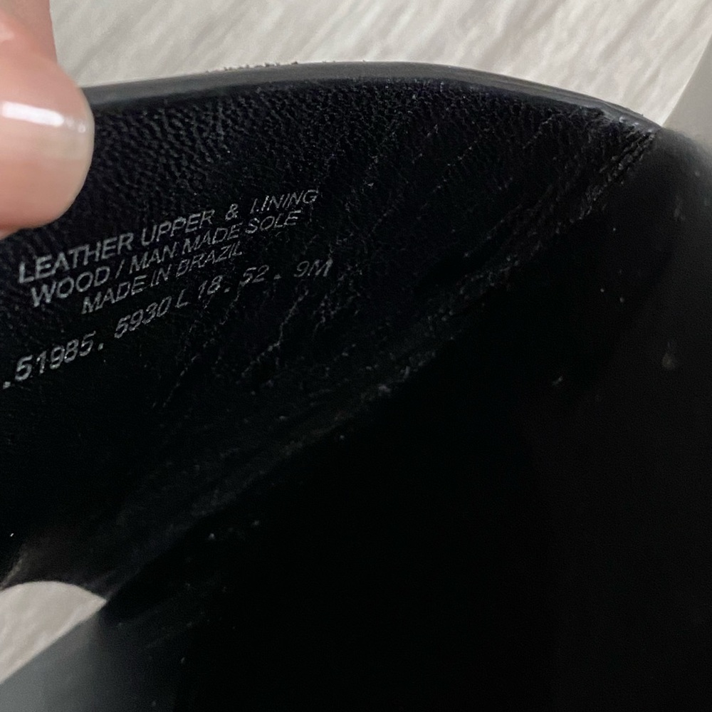 Tory Burch Logo Wood Wedge Slip-on Sandals~ 9 - Picture 8 of 8